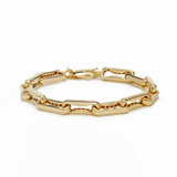 BR060 'LARGE INDENTED PAPERCLIP BRACELET'