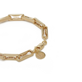 BR060 'LARGE INDENTED PAPERCLIP BRACELET'