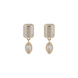 EMERALD-MARQUISE DROP EARRINGS